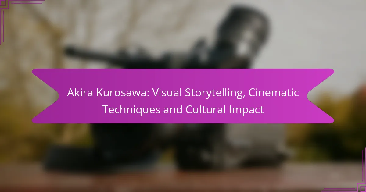 Akira Kurosawa: Visual Storytelling, Cinematic Techniques and Cultural Impact