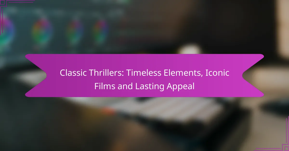 Classic Thrillers: Timeless Elements, Iconic Films and Lasting Appeal