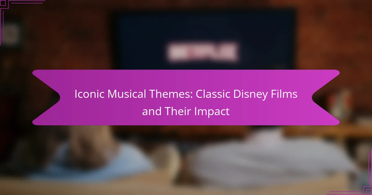 Iconic Musical Themes: Classic Disney Films and Their Impact