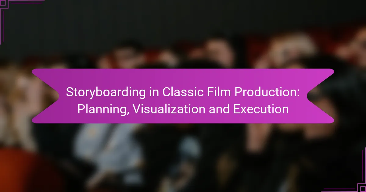 Storyboarding in Classic Film Production: Planning, Visualization and Execution